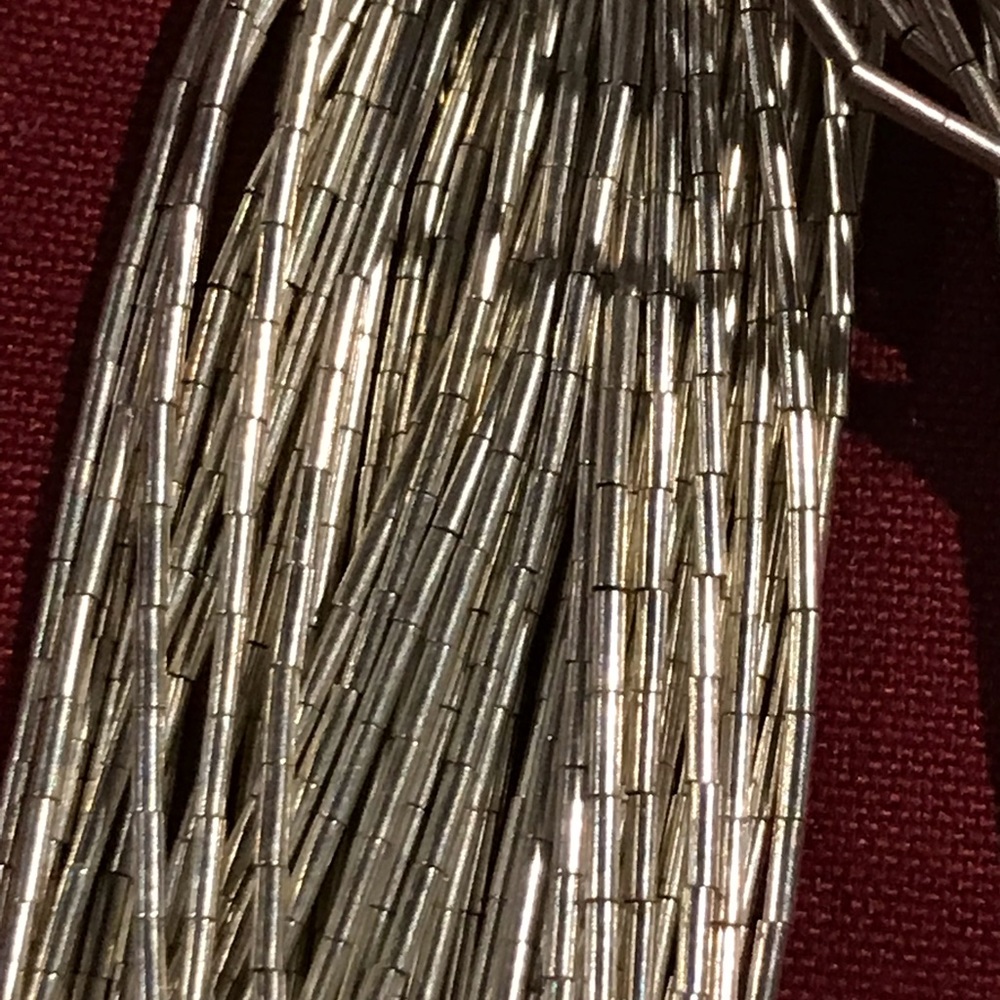 Sterling Silver Necklace with Fifty strands!